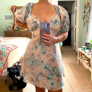 Floral Pastel Short Dress